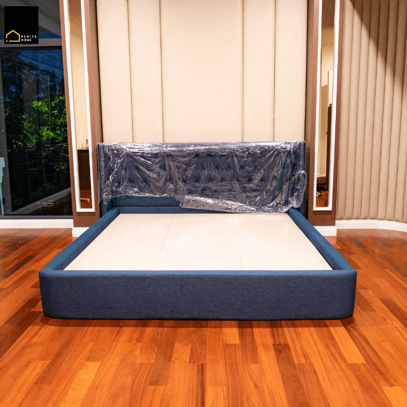 เตียงนอน 5 ฟุต RENITA HOME รุ่น GRETA สีน้ำเงิน_3